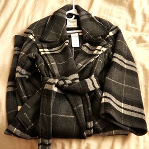 Abercrombie & fitch Wool-Blend Tailored Topcoat